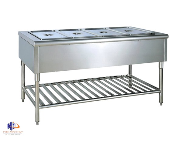 Tủ giữ nóng thức ăn 4 khay (không mái)